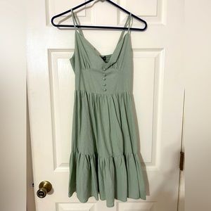 Zaful Green Button up Dress